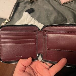 Theory leather wallet